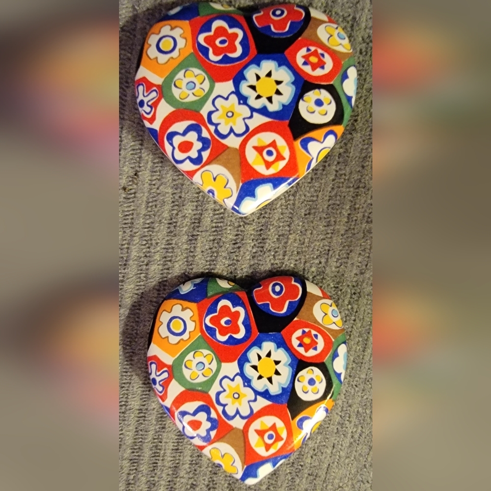 Vintage Avon Clip On Heart Earrings from 1992